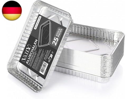 Alu tropfschalen groß 25er - alu,