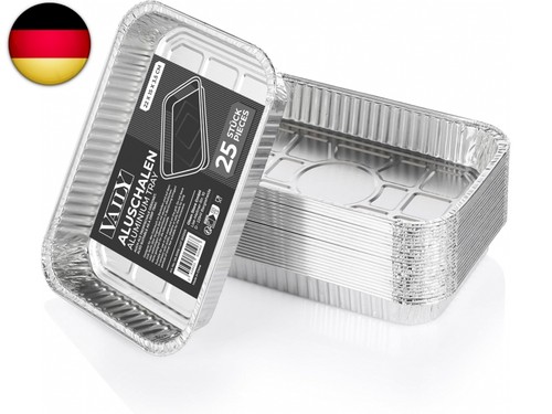 Alu tropfschalen klein 25er - alu,