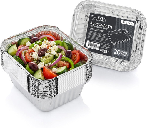 Alu tropfschalen 20er pack - alu,